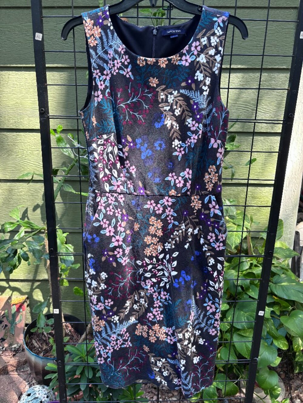 Lands' End Floral Print Dress (like new)